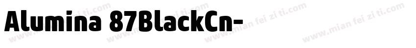 Alumina 87BlackCn字体转换